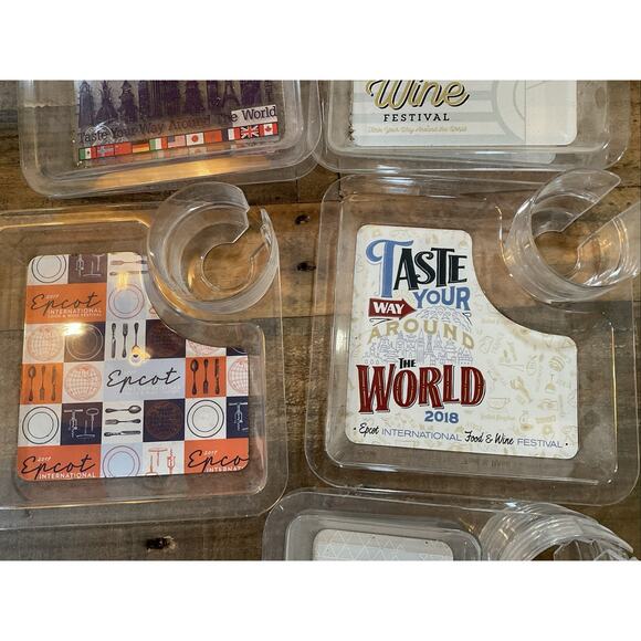 Lot of 8 Epcot Food & Wine Festival Trays – 2015–2019 – Disney Parks Souvenirs - Picture 3 of 4